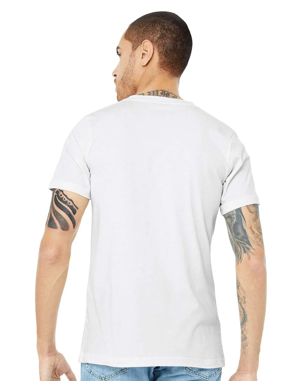BELLA + CANVAS-3005CVC-Heather CVC V-Neck Tee - Image 88