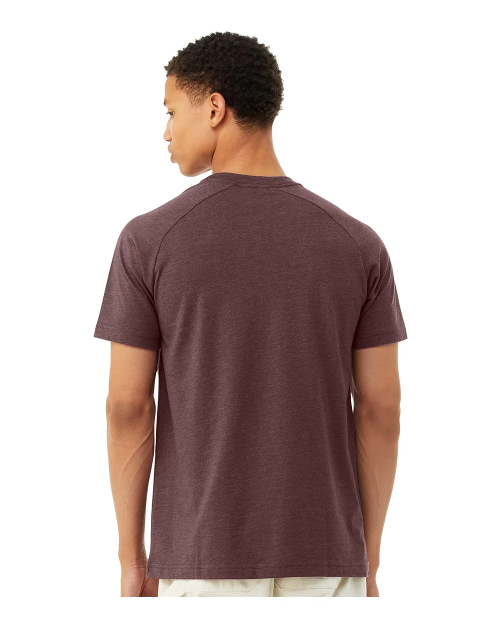 BELLA + CANVAS-3201-Heather CVC Raglan Tee - Image 28