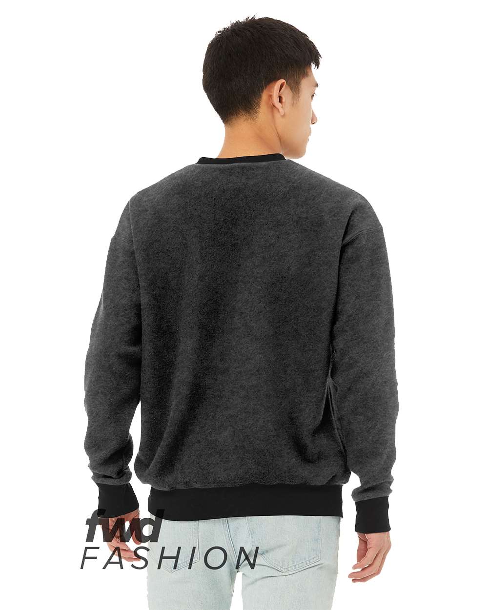 BELLA + CANVAS-3345-FWD Fashion Sueded Drop Shoulder Sweatshirt - Image 3