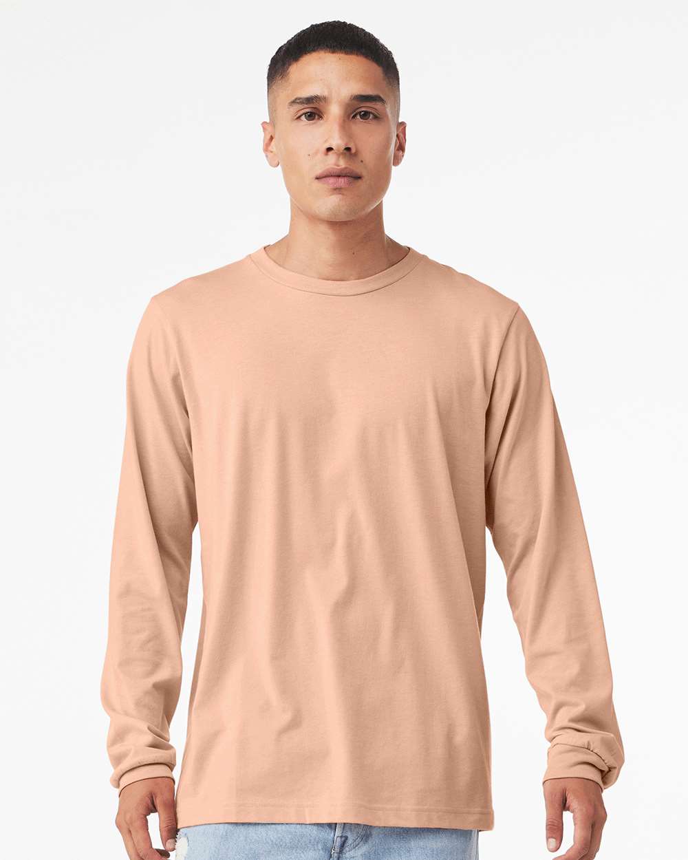 BELLA + CANVAS-3501CVC-Heather CVC Long Sleeve Tee - Image 113