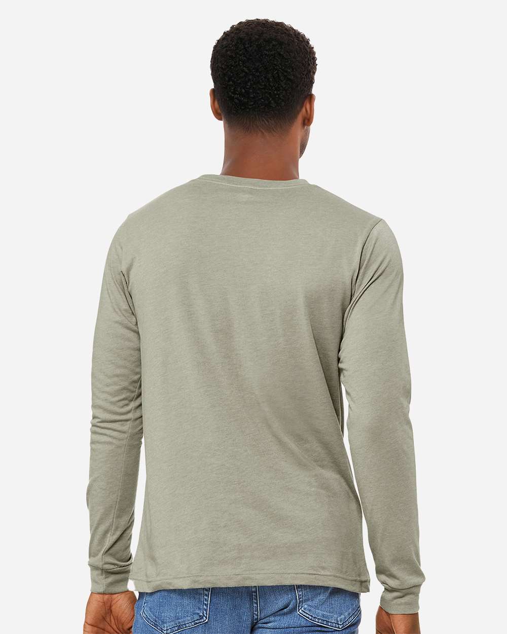 BELLA + CANVAS-3501CVC-Heather CVC Long Sleeve Tee - Image 133