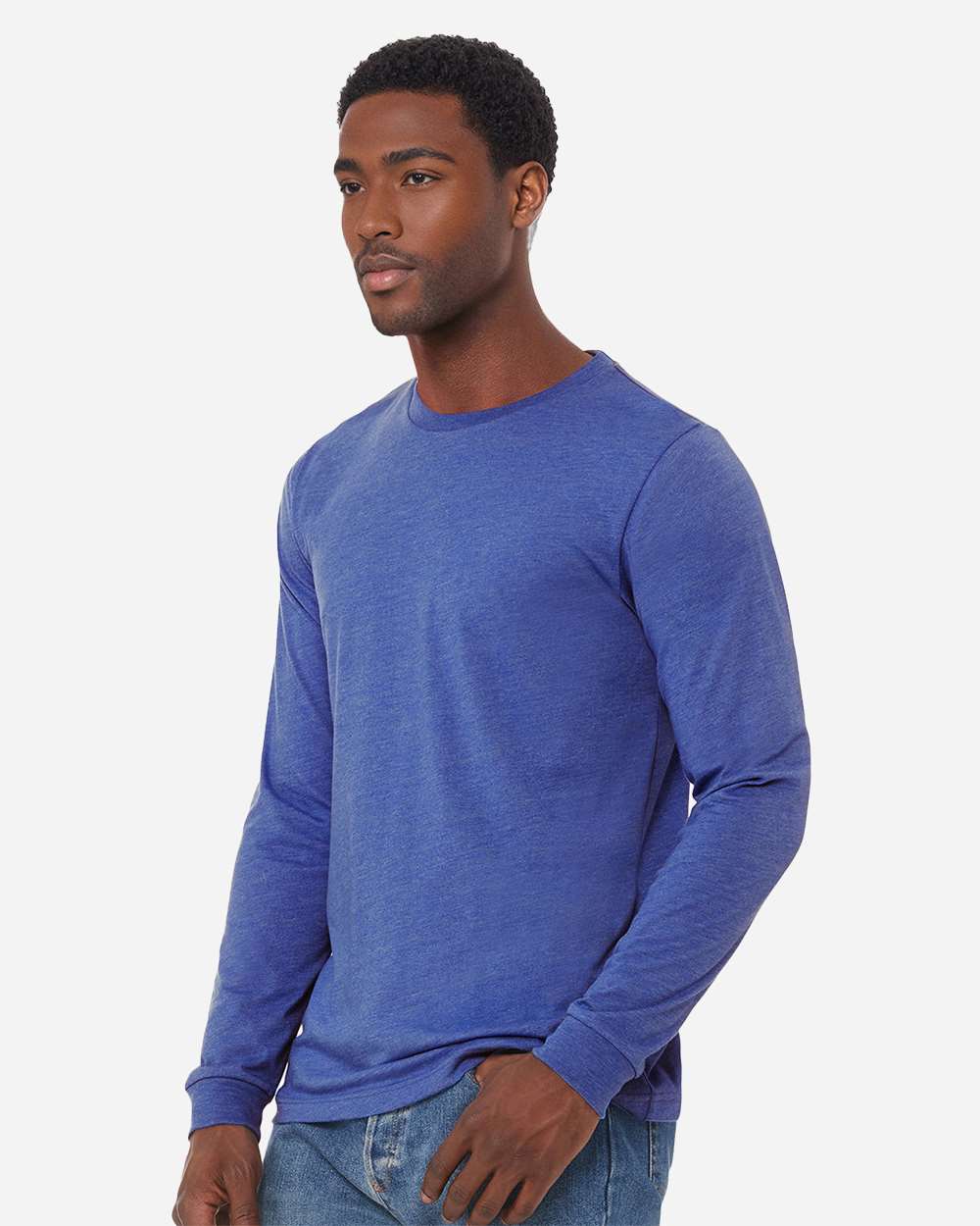 BELLA + CANVAS-3501CVC-Heather CVC Long Sleeve Tee - Image 138