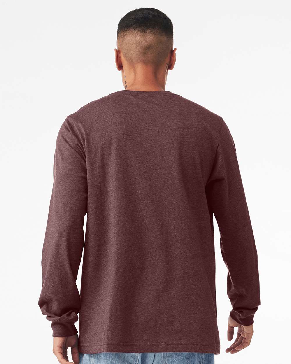 BELLA + CANVAS-3501CVC-Heather CVC Long Sleeve Tee - Image 70