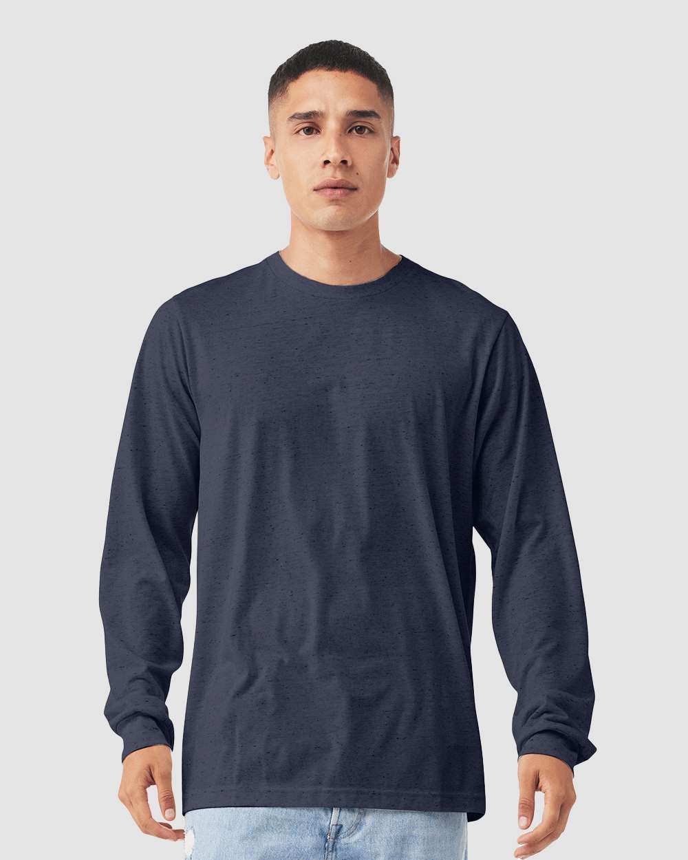 BELLA + CANVAS-3501CVC-Heather CVC Long Sleeve Tee - Image 80