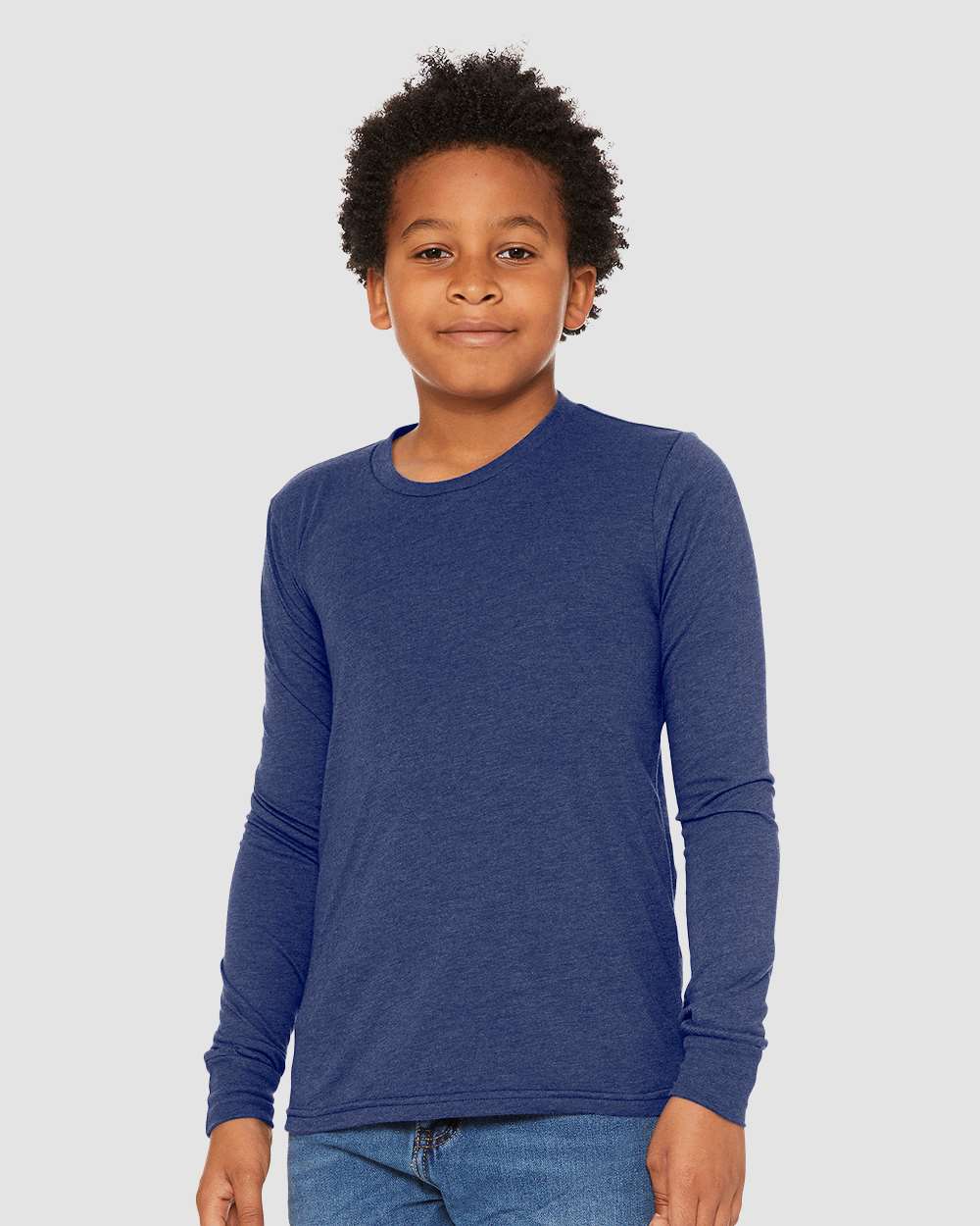 BELLA + CANVAS-3513Y-Youth Triblend Long Sleeve Tee - Image 17