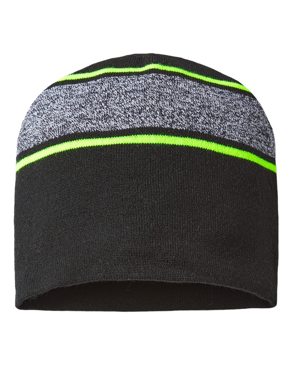 CAP AMERICA-RKV9-USA-Made Variegated Striped Beanie - Image 4