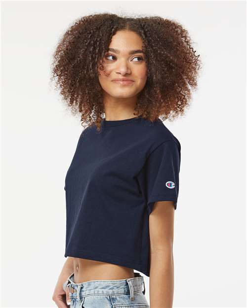 Champion-T453W-Women's Heritage Jersey Crop T-Shirt - Image 36