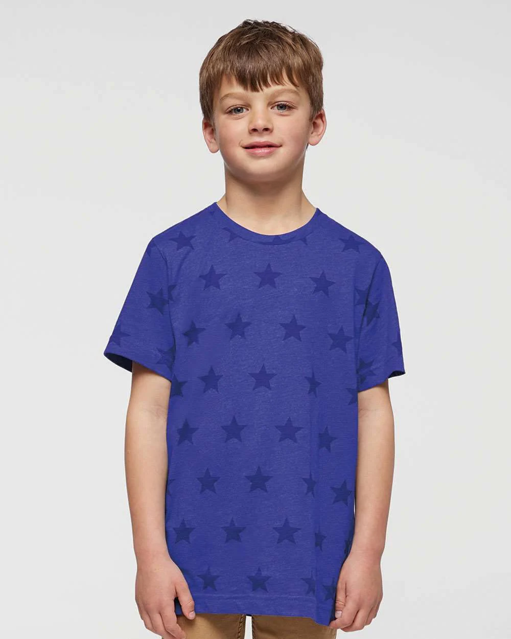Code Five-2229-Youth Star Print Tee - Image 7