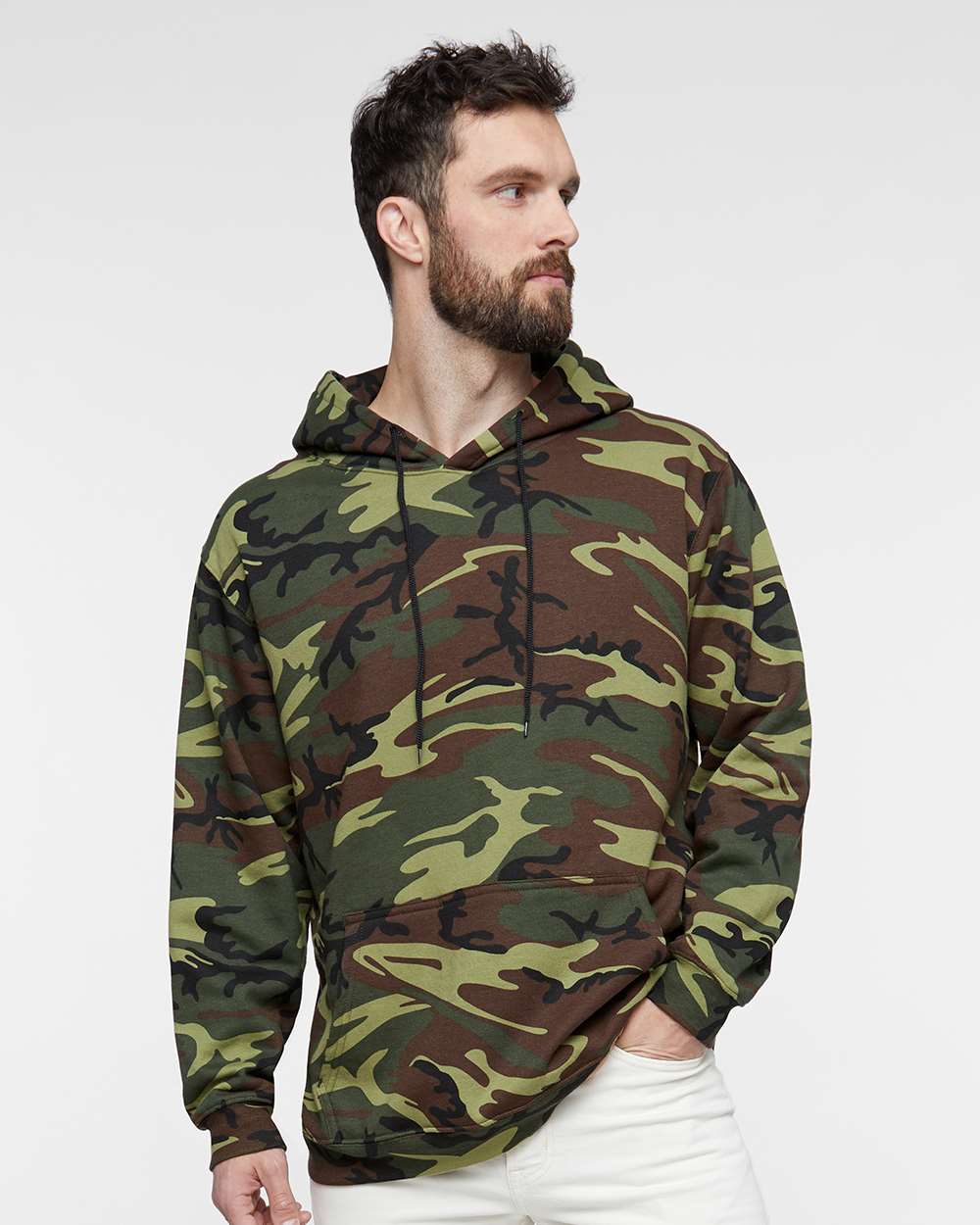 Code Five-3969-Camo Pullover Fleece Hoodie - Image 5